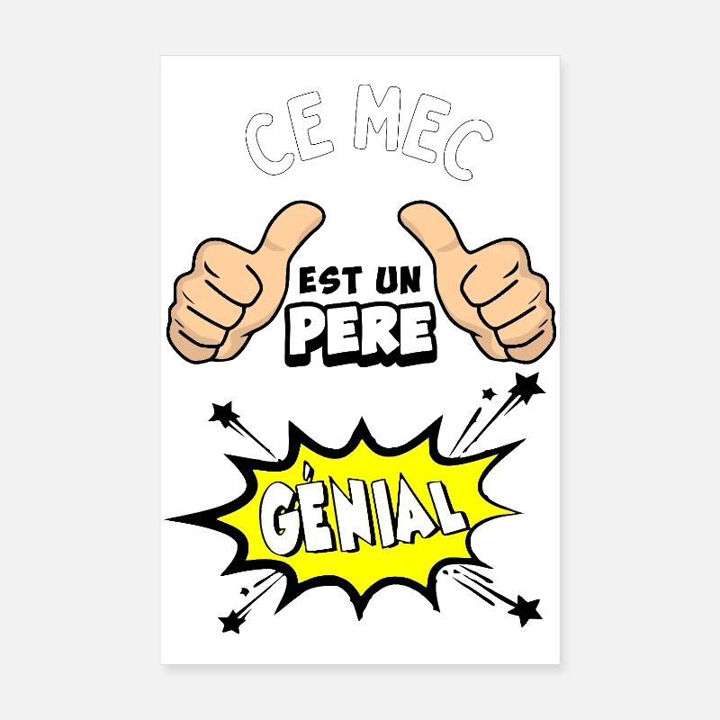 Awesome father Poster 8" x 12" (20x30 cm)