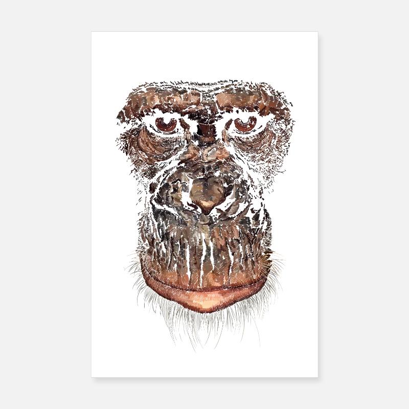 Singe Poster 20 x 30 cm