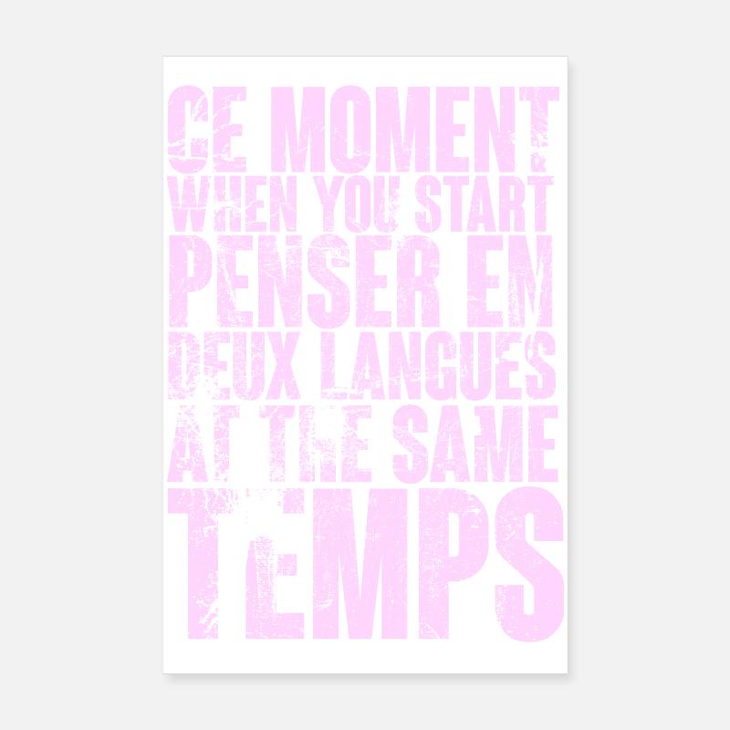 COOL SAYING FOR MULTILINGUALS, INTERNATIONAL Poster 8" x 12" (20x30 cm)