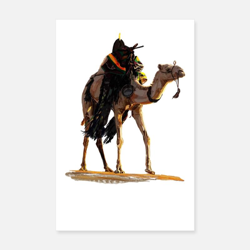 Desert Camel Poster 8" x 12" (20x30 cm)