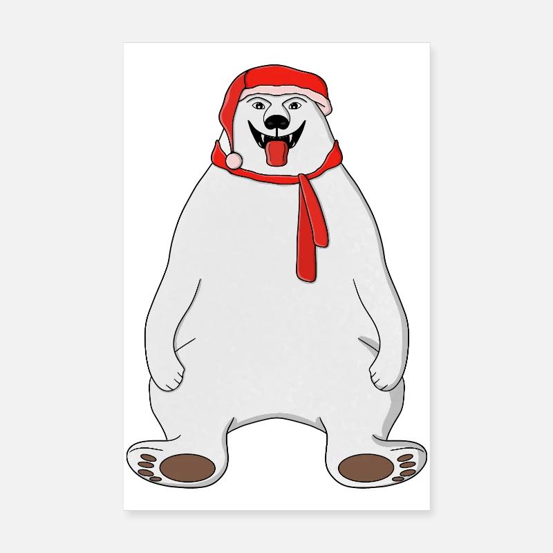 Eisbär Poster 20x30 cm