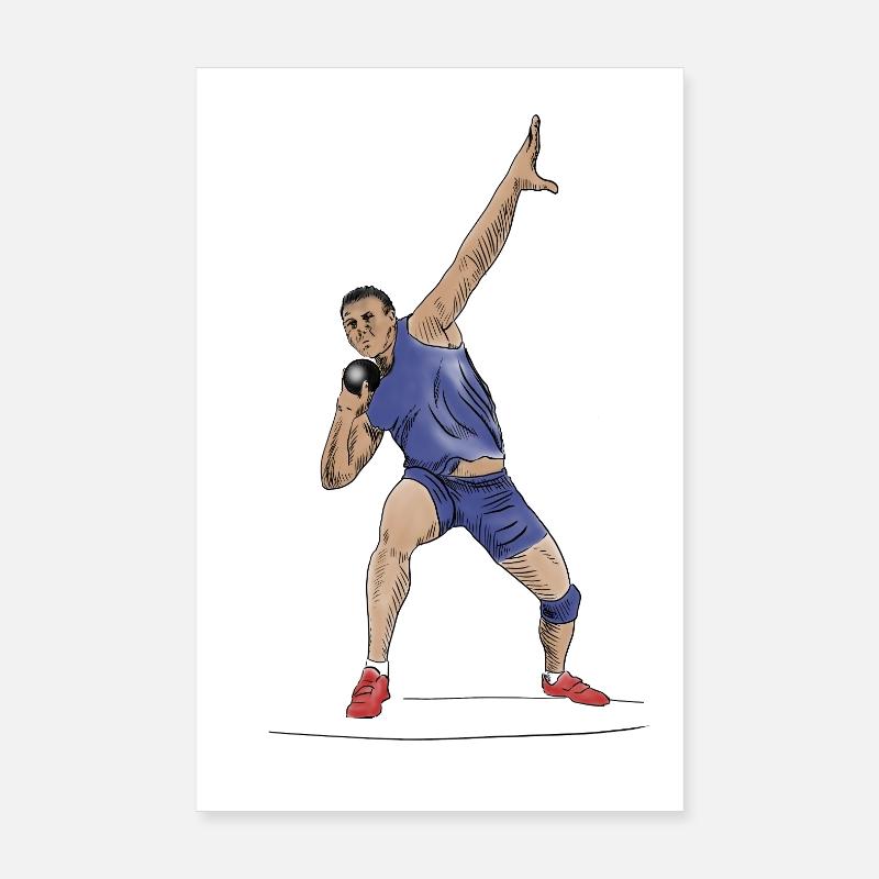 Shot put Poster 8" x 12" (20x30 cm)