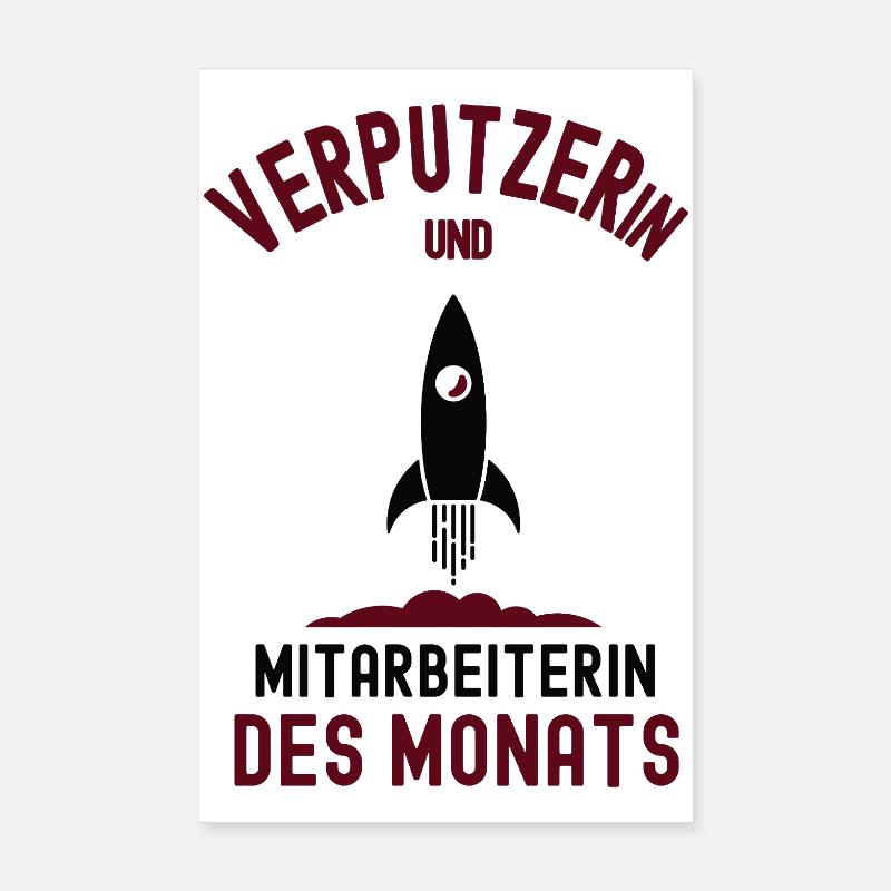 Employé du mois Plâtrier Poster 20 x 30 cm