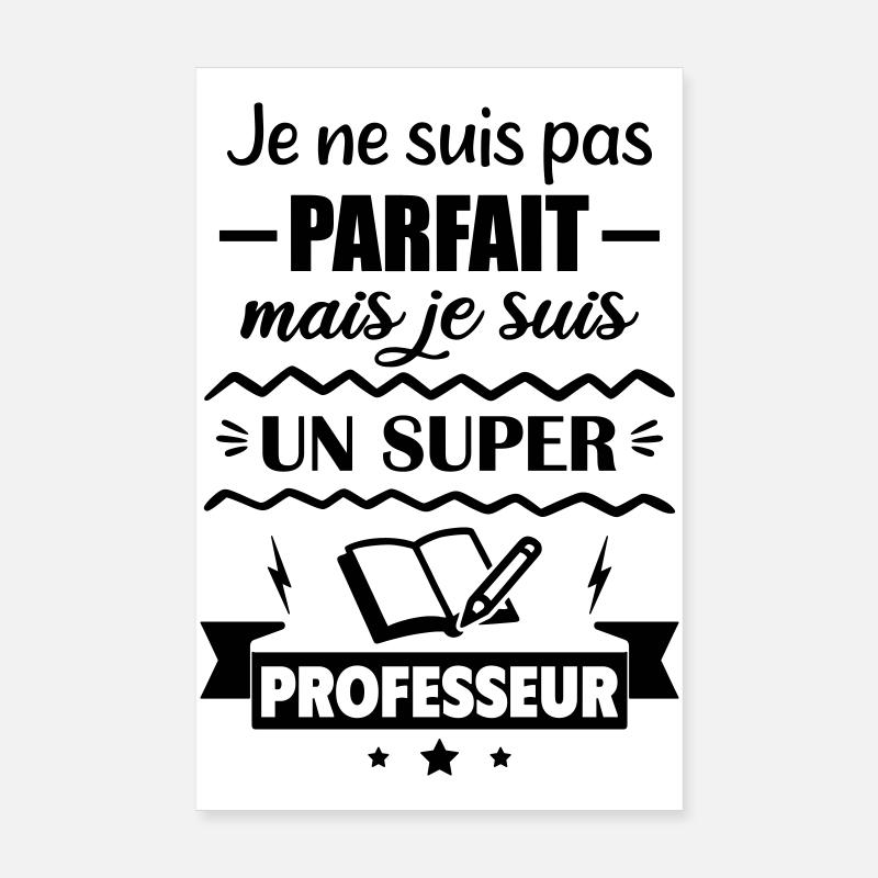 Nicht perfekt, aber toller Lehrer Poster 20x30 cm