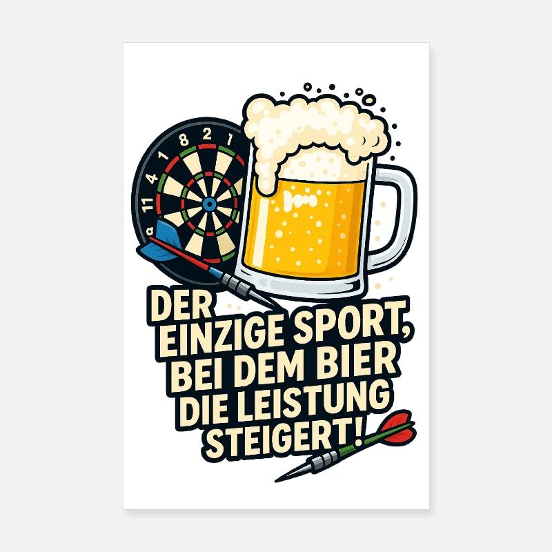Sport de fléchettes Poster 20 x 30 cm