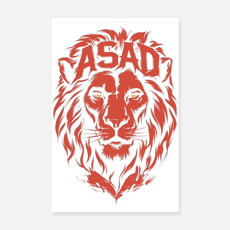 Red Lion ASAD Imperious Head Poster 8" x 12" (20x30 cm)