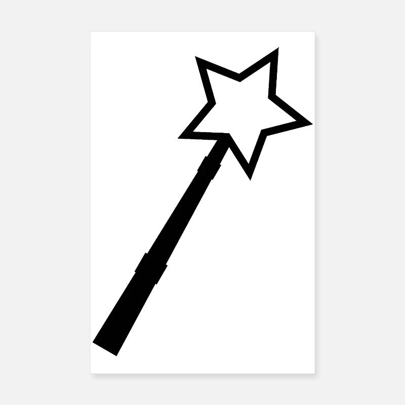 Zauberstab Poster 20x30 cm
