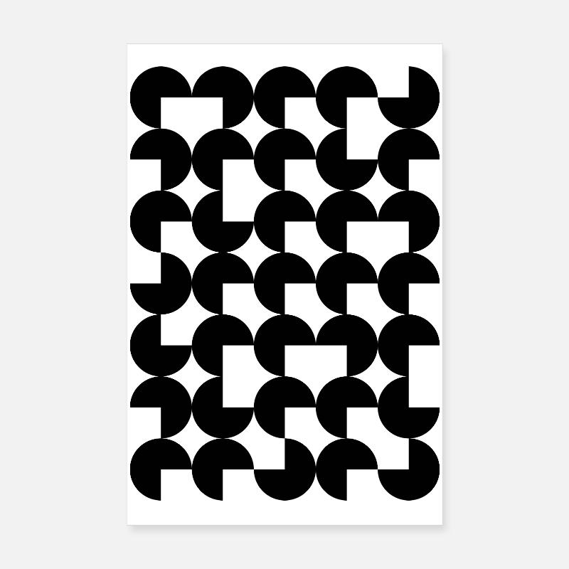 circles geometric pattern Poster 8" x 12" (20x30 cm)