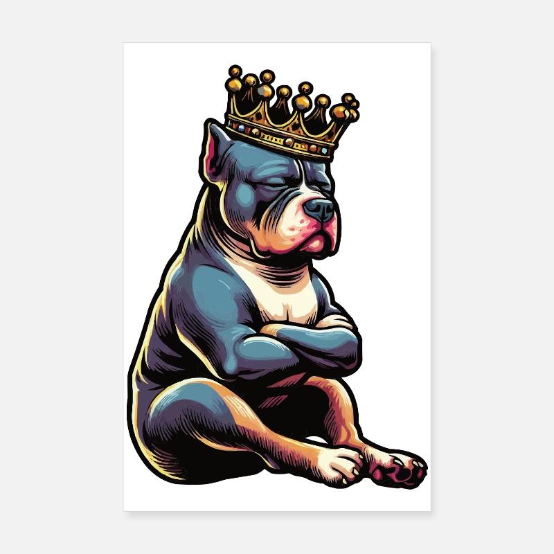 American Bully Bully Pit Bullys Bully Owner Poster 8" x 12" (20x30 cm)