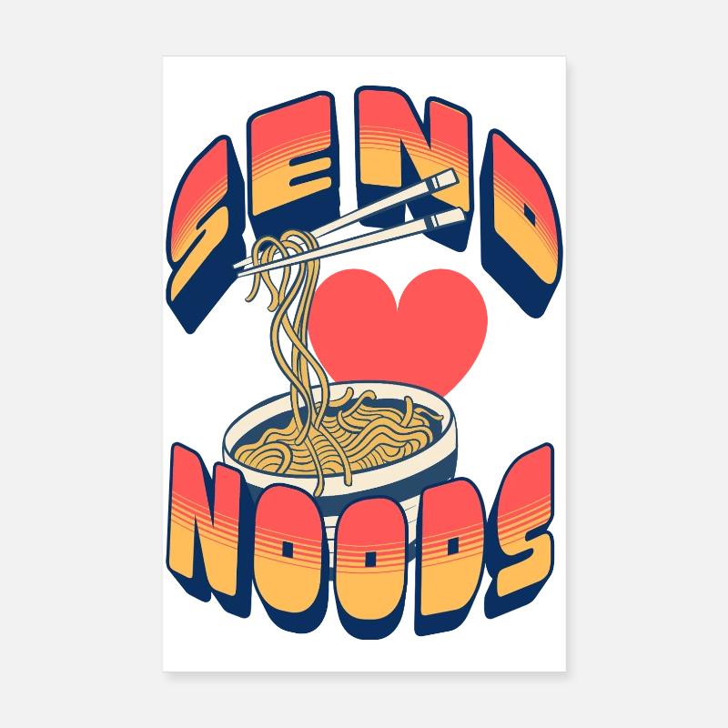 Envoyez des nouilles Poster 20 x 30 cm