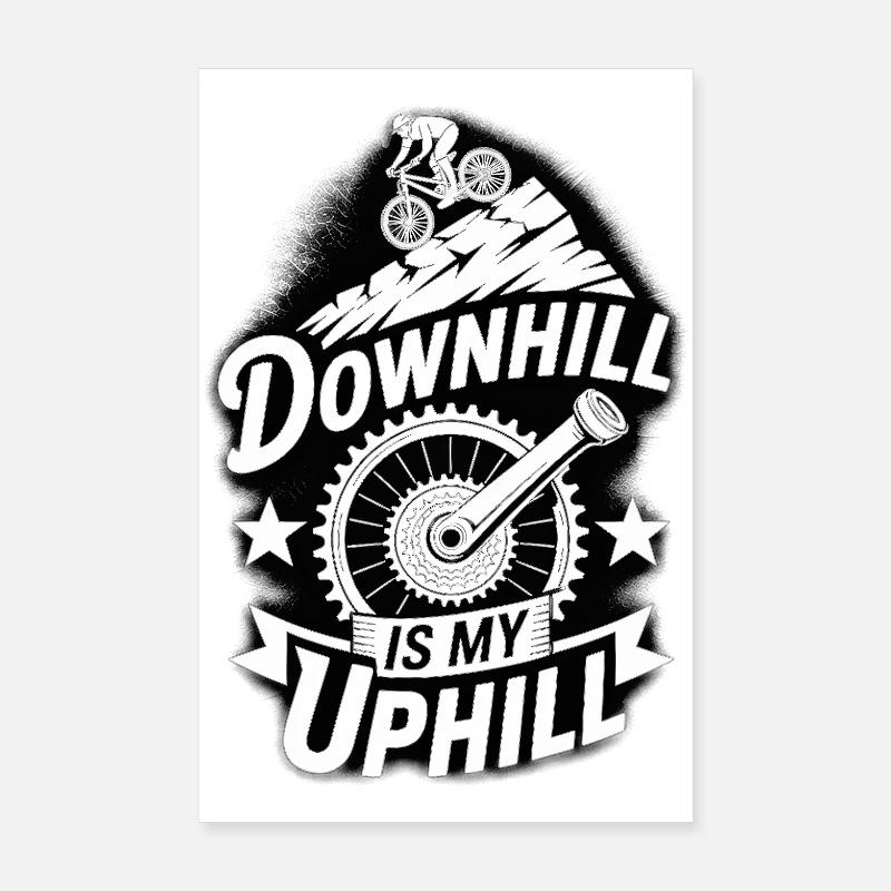 VTT, Descente, Action du cyclisme Poster 20 x 30 cm