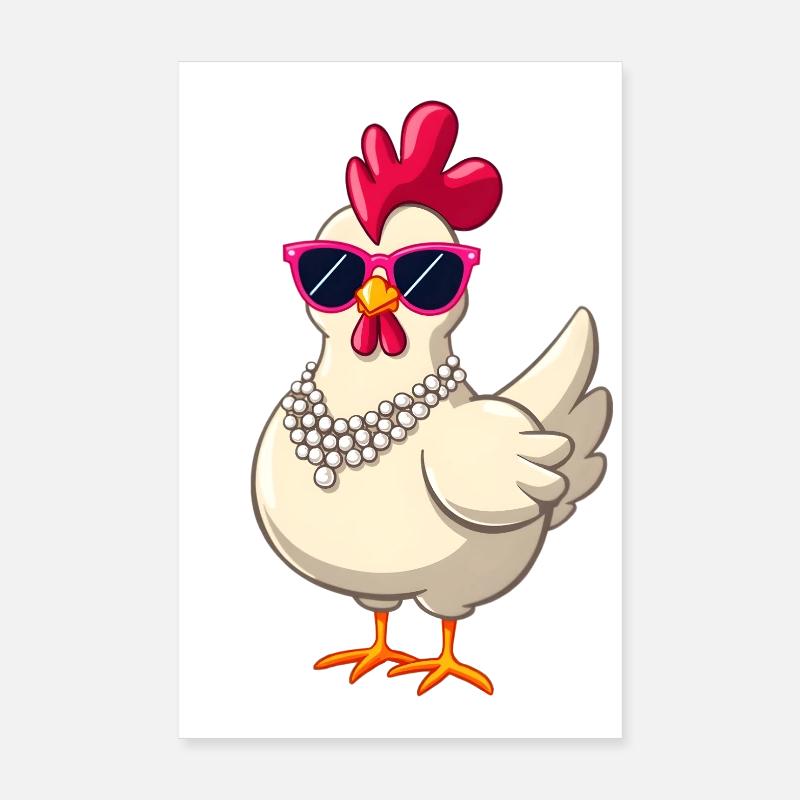 Poulet Poster 20 x 30 cm