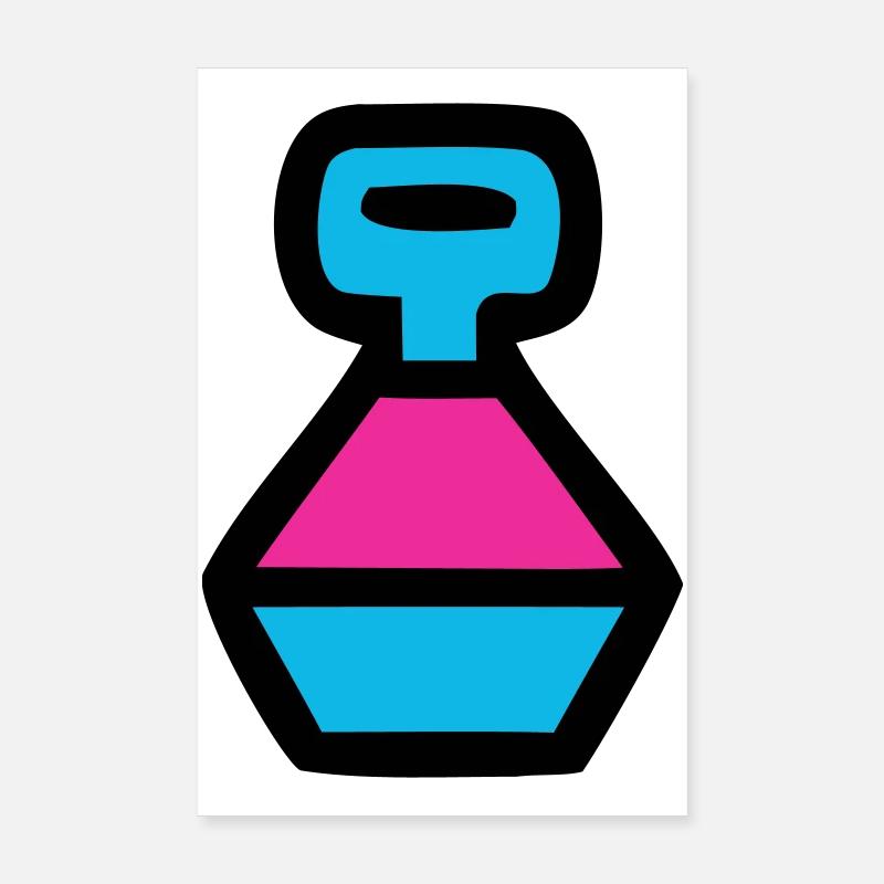  Retro Trinkflasche 90er Pop Art Poster 20x30 cm
