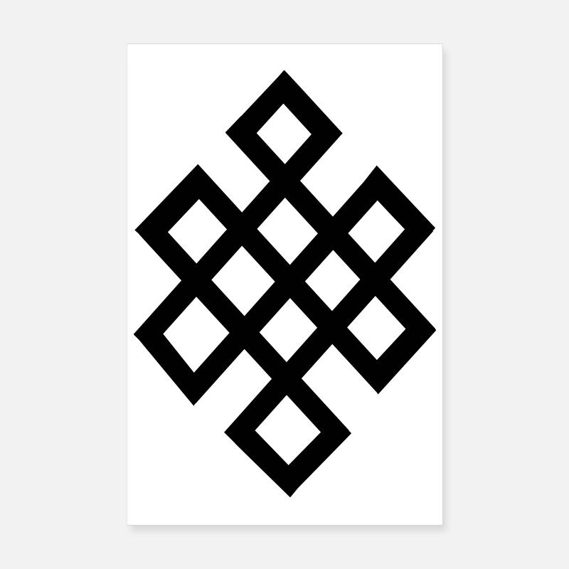 Tibet Symbol Luck Poster 8" x 12" (20x30 cm)