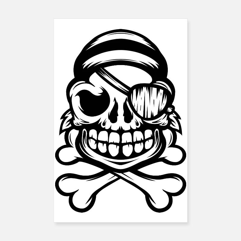 Jolly Pirate Poster 8" x 12" (20x30 cm)