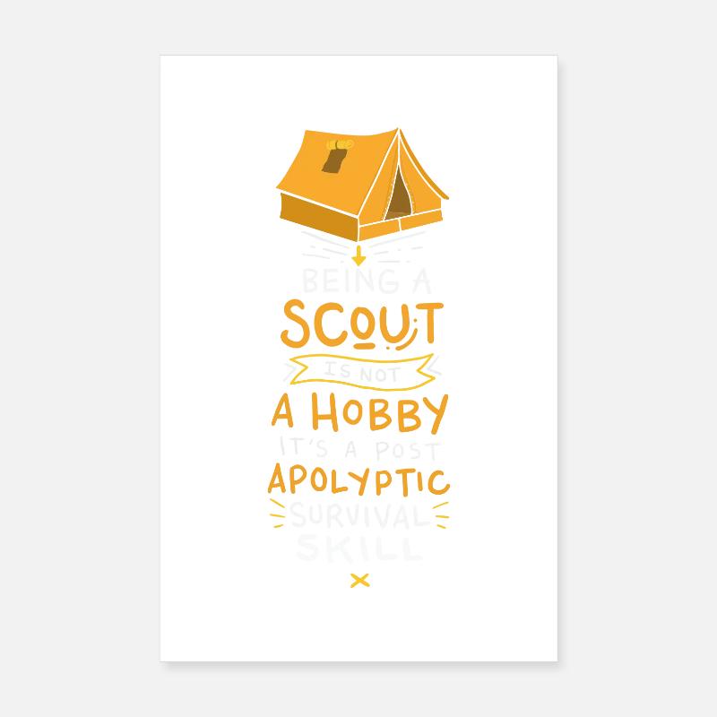 scout - Poster 20 x 30 cm - blanc