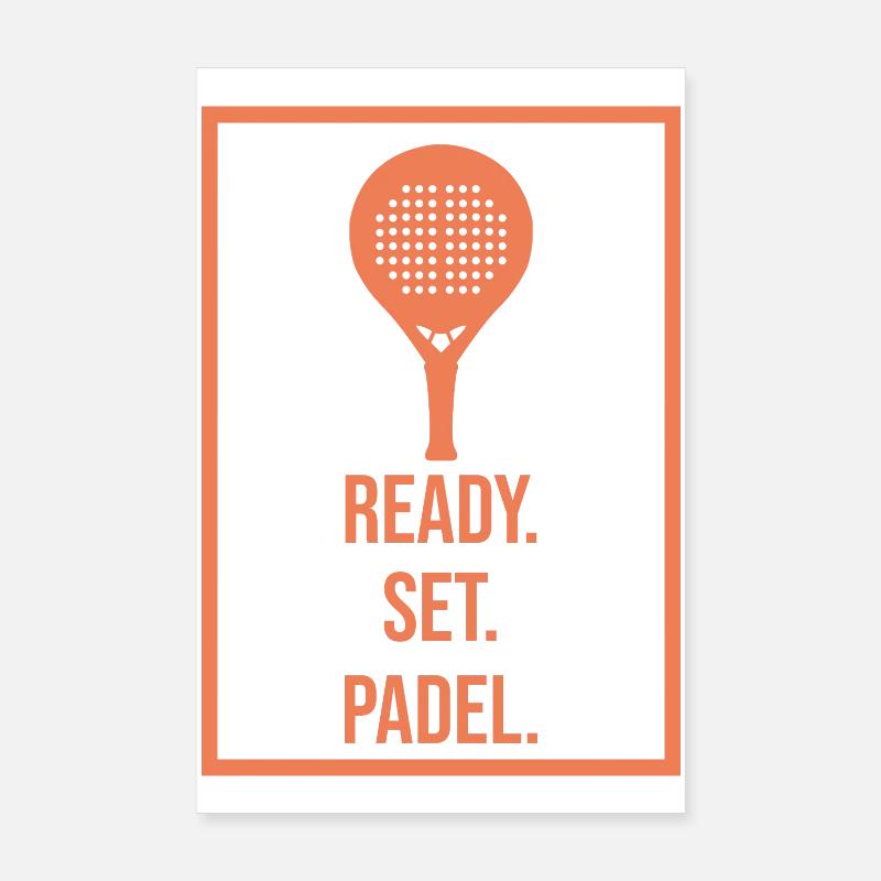 Racket Padel Tennis Player Sport Statement Poster 8" x 12" (20x30 cm)