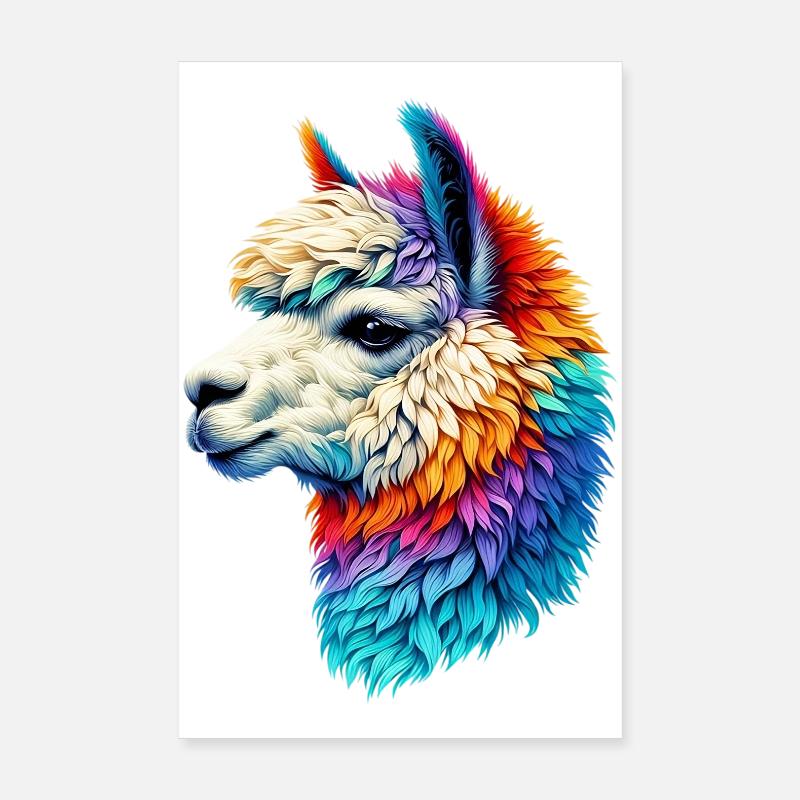 Alpaka Poster 20x30 cm