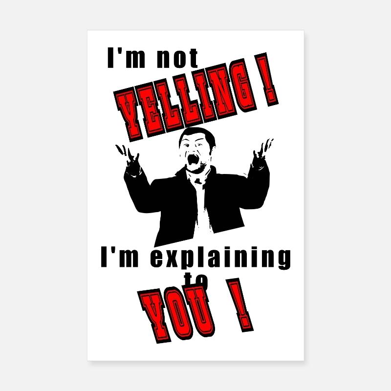 Je gueule pas je t'explique Poster 20 x 30 cm