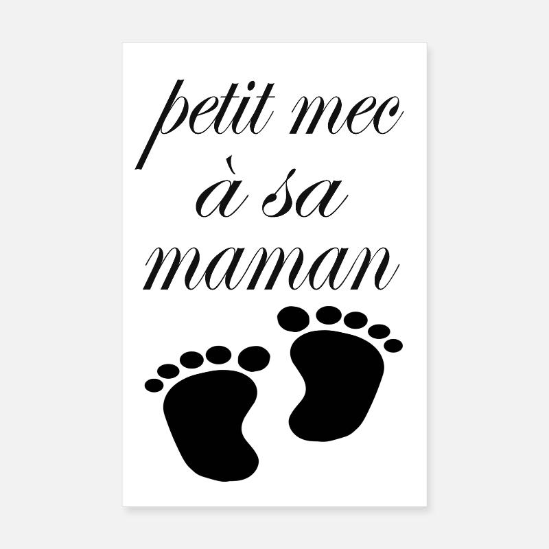 maman - Poster 20 x 30 cm - blanc
