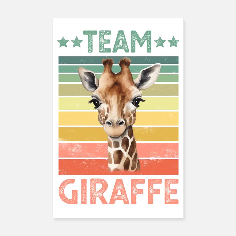 Girafe Poster 20 x 30 cm