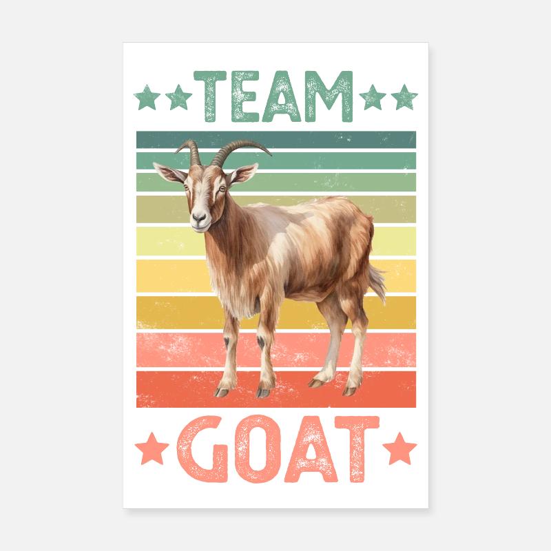 Goat Poster 8" x 12" (20x30 cm)