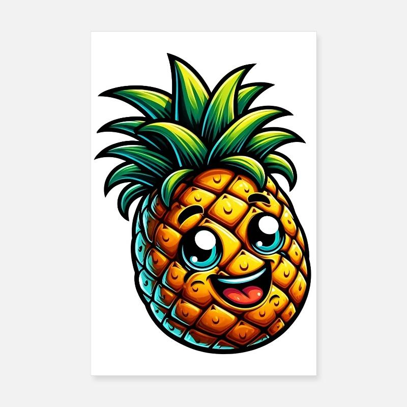 Pineapple Poster 8" x 12" (20x30 cm)