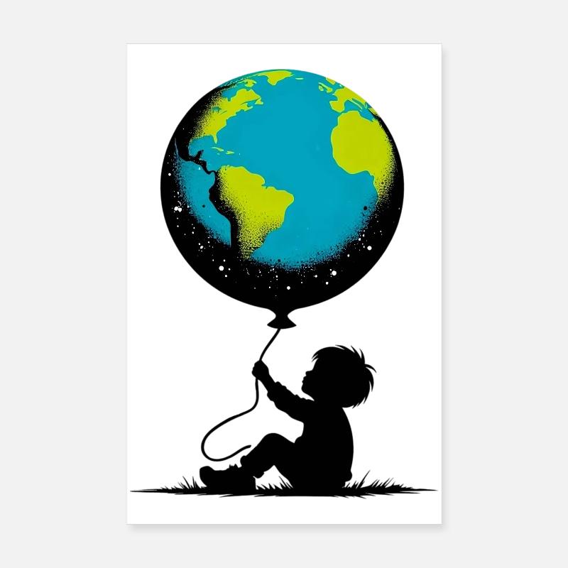 Planet Earth Poster 8" x 12" (20x30 cm)