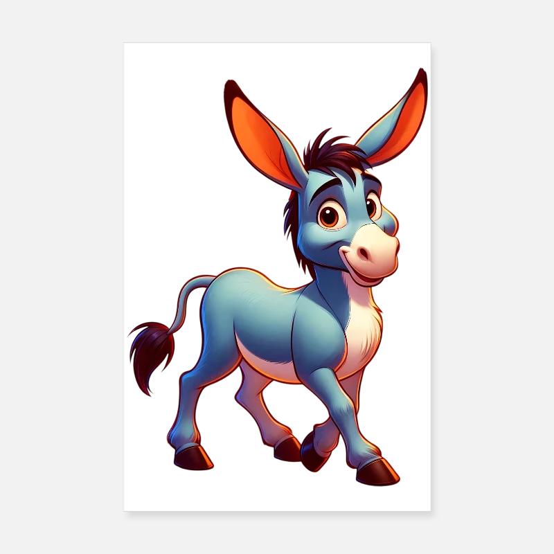Donkey Mule Poster 8" x 12" (20x30 cm)