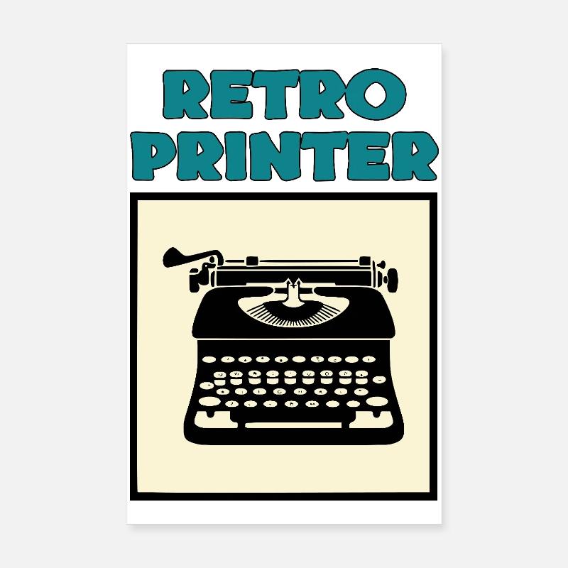 Retro-Drucker Poster 20x30 cm