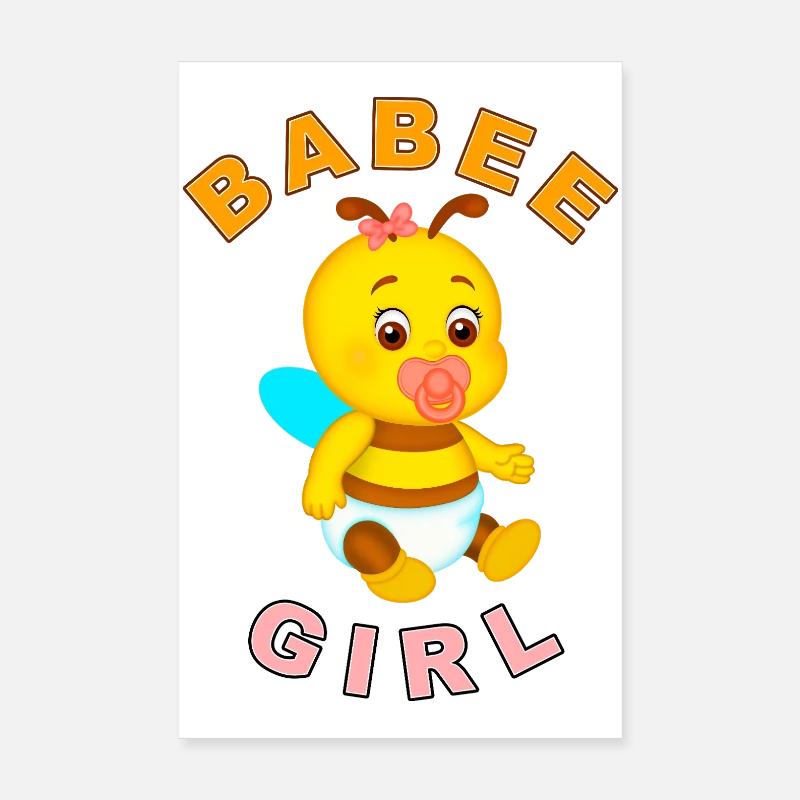BABEE Mädchen mit Text Poster 20x30 cm