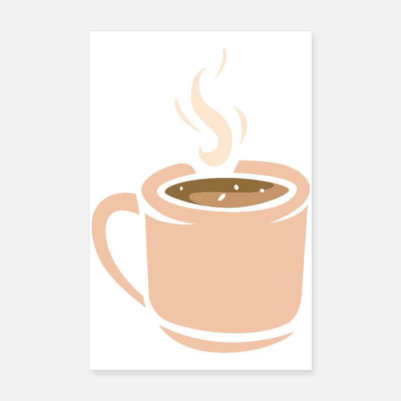 Coffee cup illustration Poster 8" x 12" (20x30 cm)