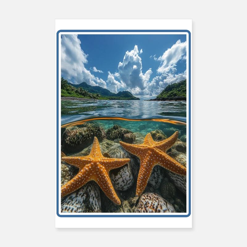 Starfish Starfish Poster 8" x 12" (20x30 cm)