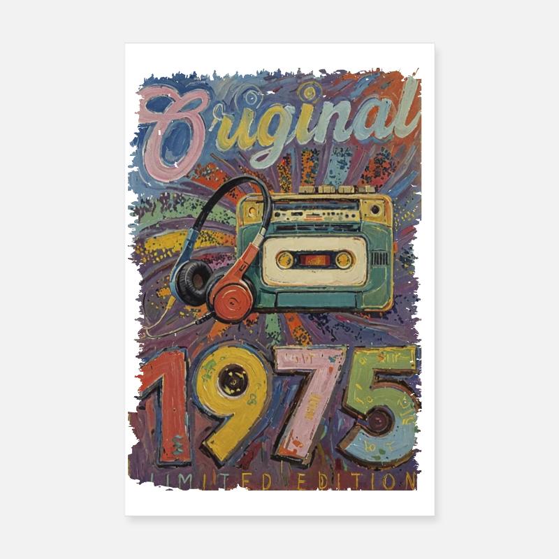 Original 1975 Retro Player Graffiti Peint Peintre Poster 20 x 30 cm