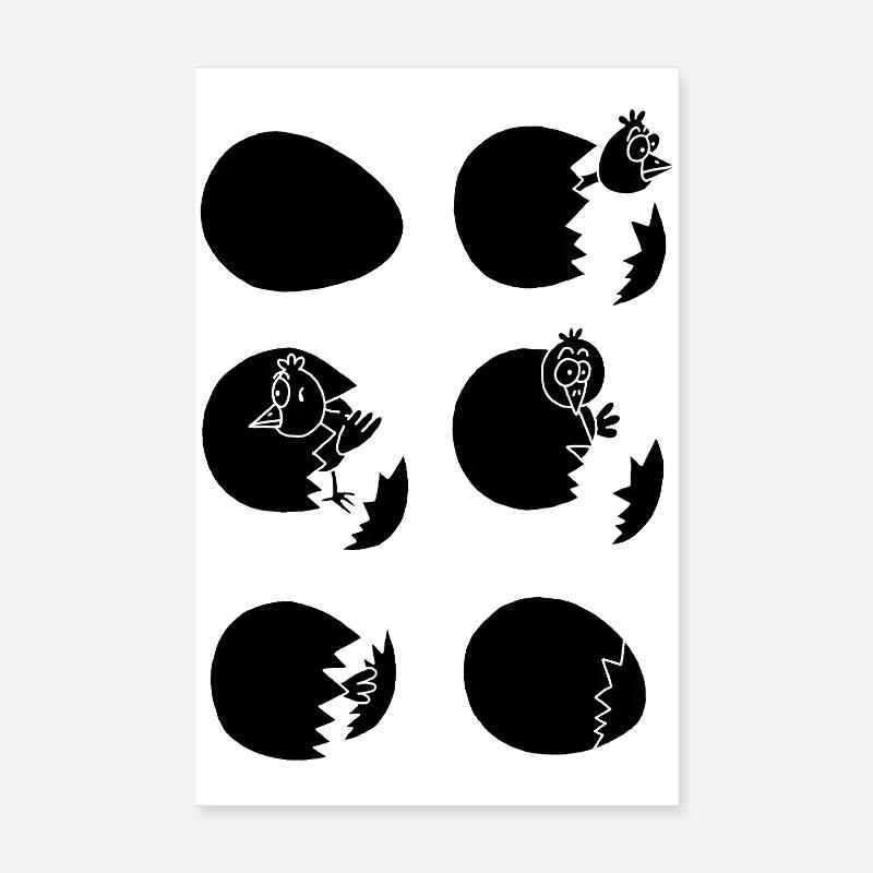 Die Welt entdecken oder nicht (schwarz) Poster 20x30 cm