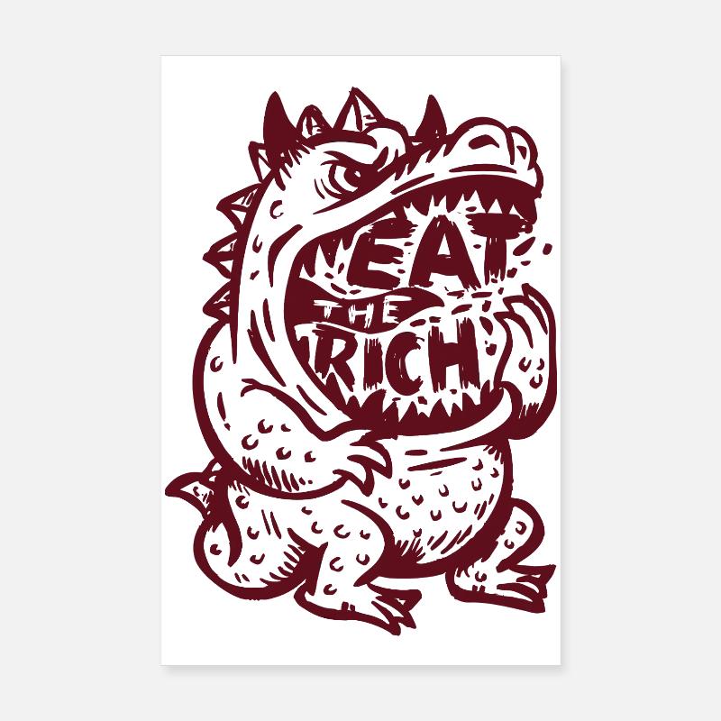 eat_the_rich Poster 20x30 cm