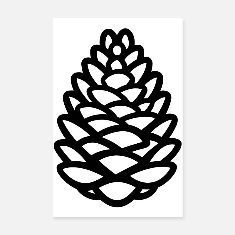Pine Cone Poster 8" x 12" (20x30 cm)