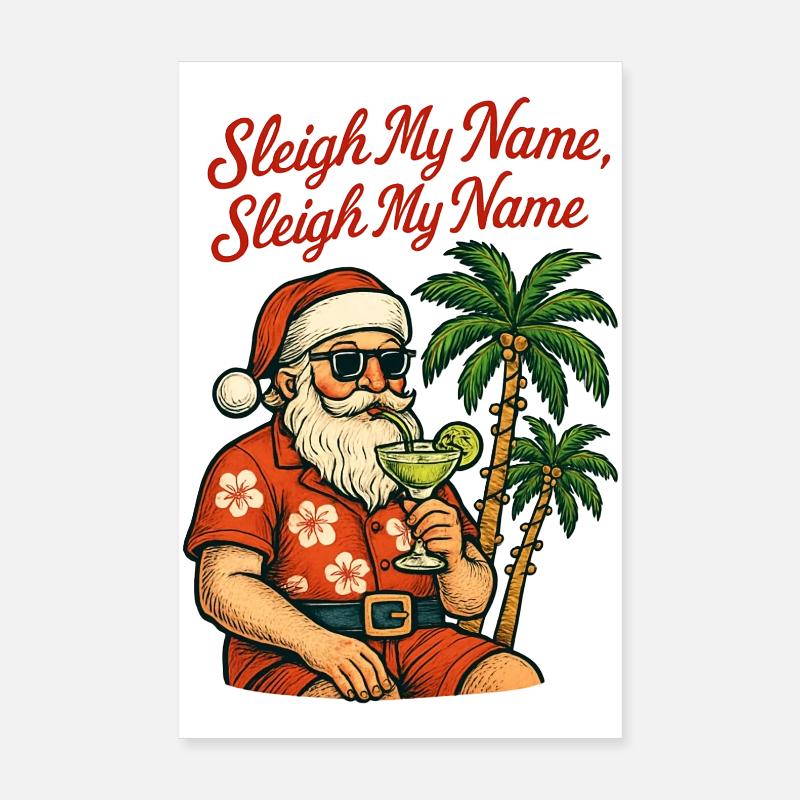 Frohe Weihnachten - Der Weihnachtsmann Poster 20x30 cm