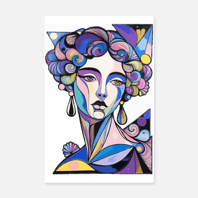Psychedelischer Surrealismus Poster 20x30 cm