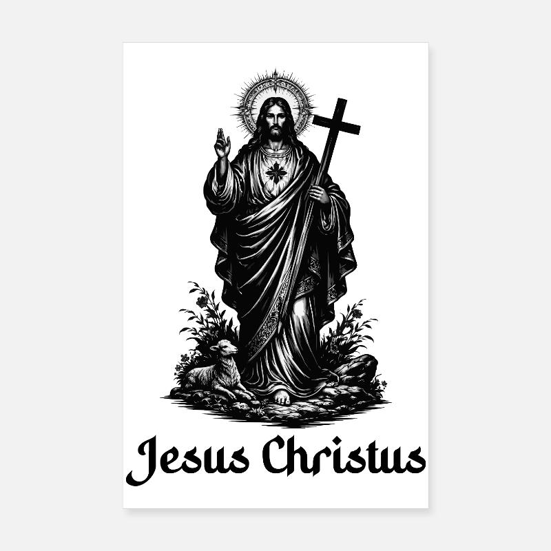 Jesus Christ Poster 8" x 12" (20x30 cm)