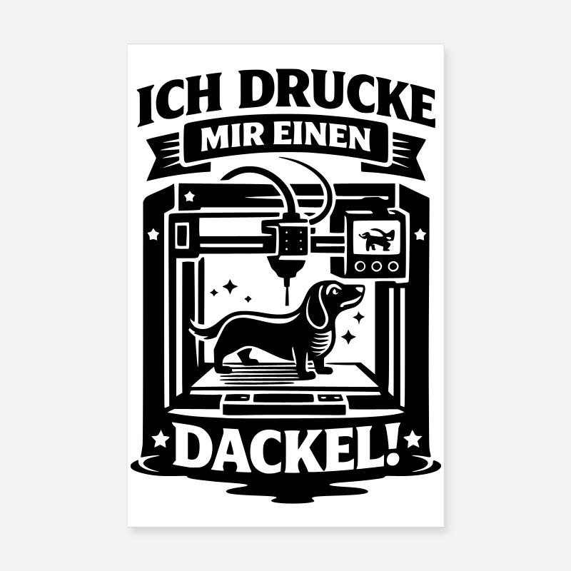 Teckel Teckel Imprimeur 3D Artisan Poster 20 x 30 cm