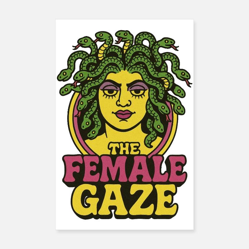 Méduse : Le Regard Féminin Poster 20 x 30 cm
