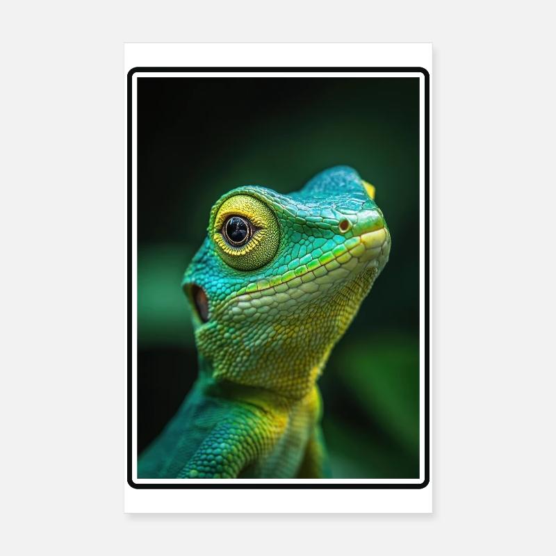 Eidechsen Eidechse Poster 20x30 cm