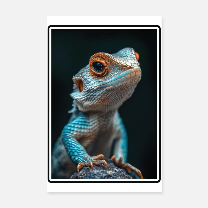 Lizards Lizard Poster 8" x 12" (20x30 cm)
