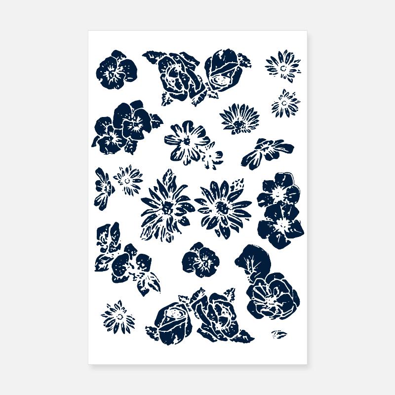 Blumen Poster 20x30 cm