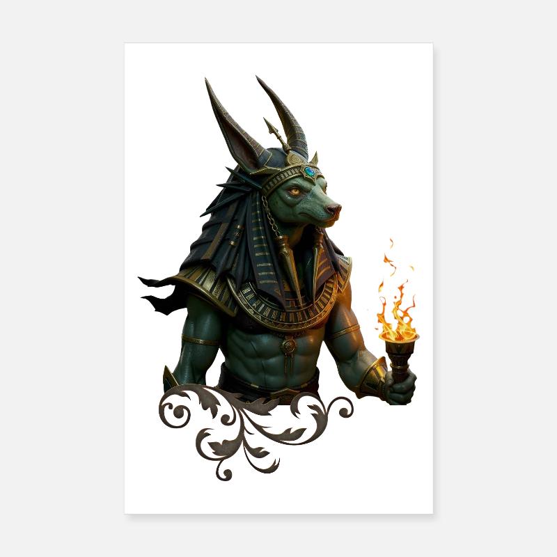 Dragon Prêtre du Feu Égyptien Poster 20 x 30 cm