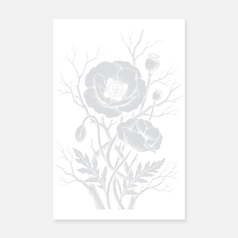 Fleurs de pavot Poster 20 x 30 cm