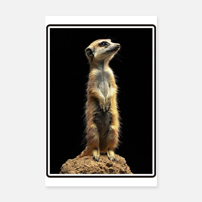 Suricate Erdmännchen Poster 20 x 30 cm