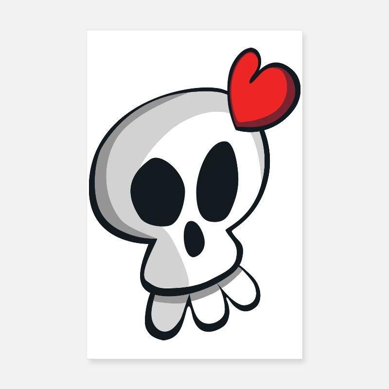 TETE DE MORT Poster 20 x 30 cm