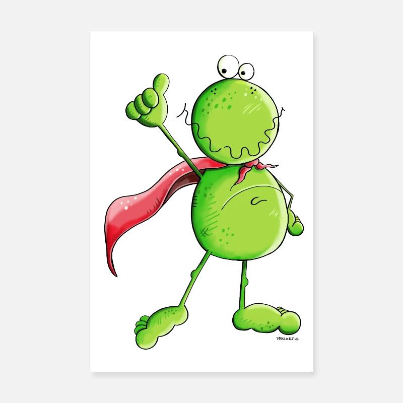 Super Grenouille Poster 20 x 30 cm